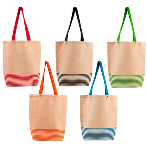 BOLSA MEZZOLA DE YUTE Y ALGODON