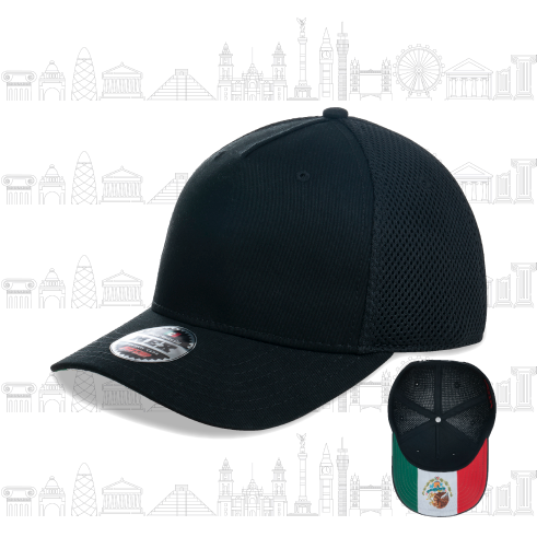 GORRA FITCAP MEX DETALLE INTERIOR BANDERA MEXICO