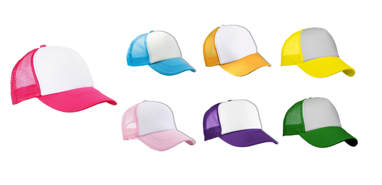 GORRA TRUCKER CON FRENTE BLANCO