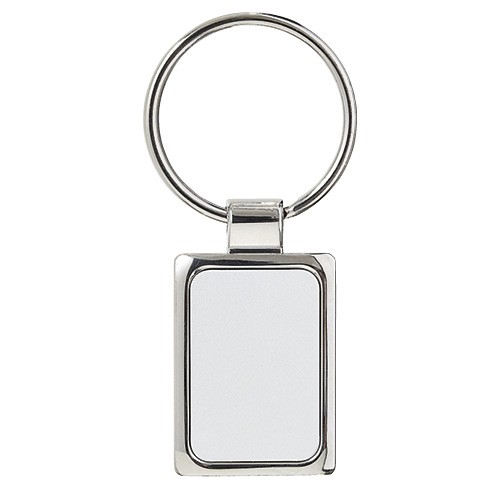 LLAVERO SQUARE PLATA