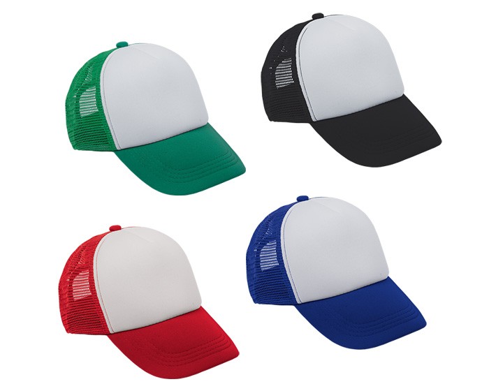 GORRA TRUCKER NIÑO FRENTE BLANCO