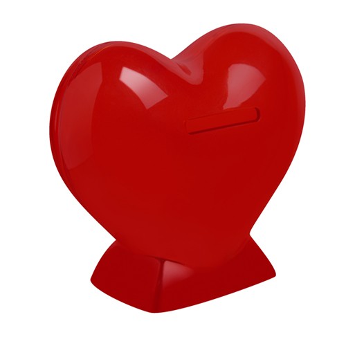 ALCANCIA DE CORAZON ROJO