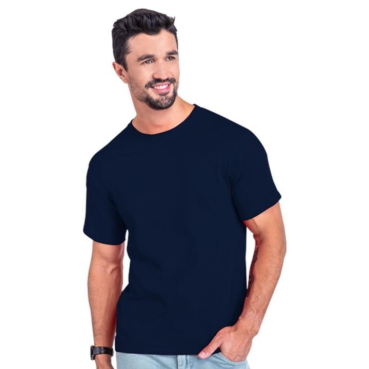 PLAYERA AZUL MARINO CUELLO REDONDO EUROCOTTON CABALLERO