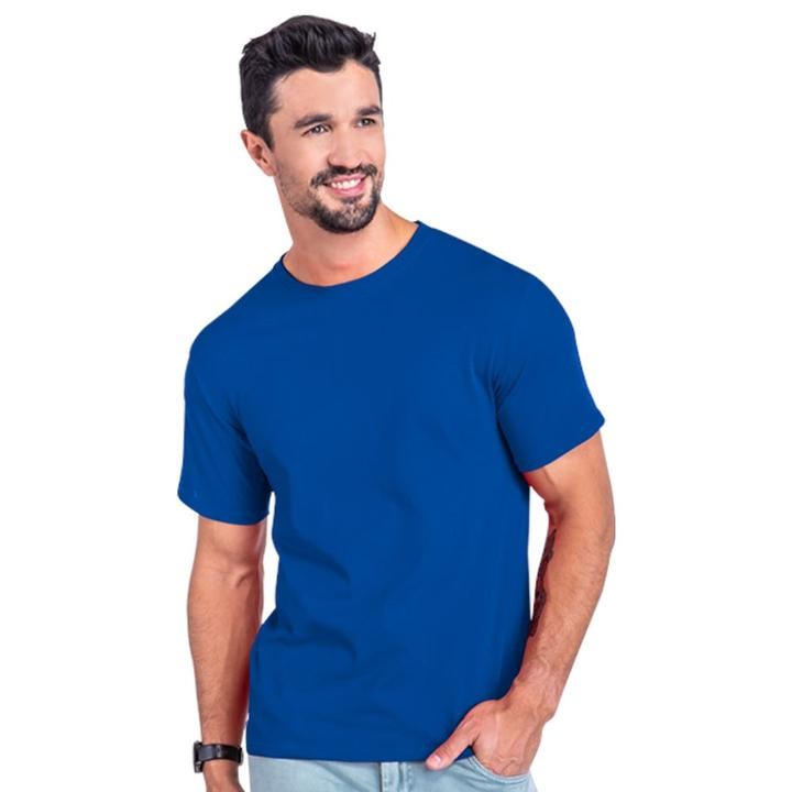 PLAYERA AZUL REY CUELLO REDONDO EUROCOTTON CABALLERO