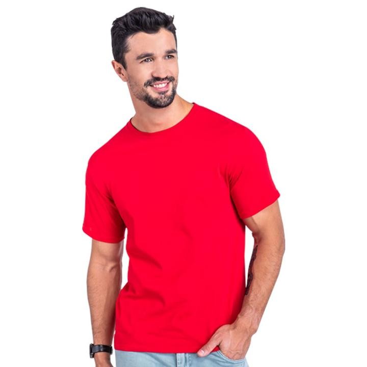 PLAYERA ROJO CUELLO REDONDO EUROCOTTON CABALLERO