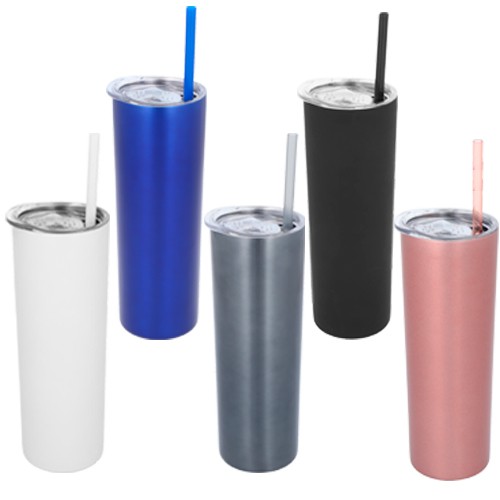 TERMO MOSCATO ACERO INOXIDABLE CON TAPA Y POPOTE 610 ML