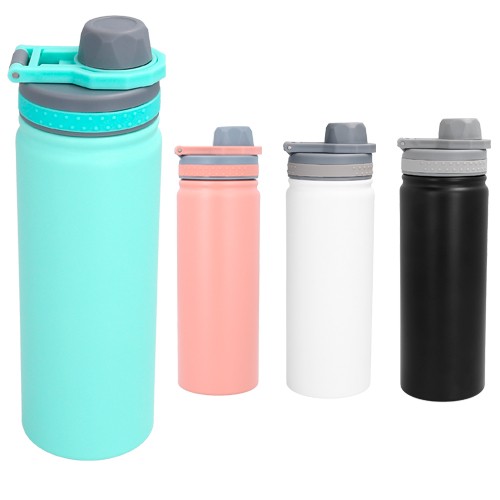 TERMO DE ACERO INOXIDABLE SUGAR DOBLE PARED SELLADO AL VACIO CON TAPAROSCA Y ASA DE 530 ML