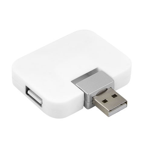 CONCENTRADOR DE PUERTOS USB LACERTA BLANCO