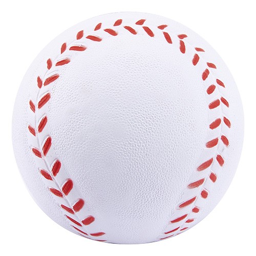 PELOTA ANTI-STRESS BASEBALL BLANCO CON ROJO