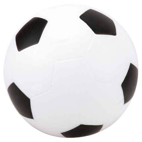 PELOTA ANTI-STRESS FUTBOL BLANCO CON NEGRO