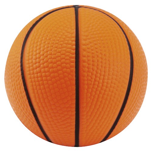 PELOTA ANTI-STRESS BASKETBALL NARANJA CON NEGRO