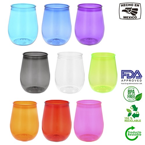 VASO BALI DE PLASTICO DE 350 ML