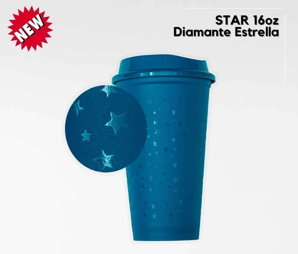 VASO STAR DE 16 ONZ AZUL