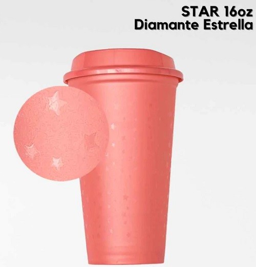 VASO STAR DE 16 ONZ ROSA