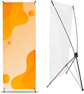 DISPLAY X-BANNER NEGRO REFORZADO, DE FIBRA DE VIDRIO Y PVC MED. 1.60 X .60 METROS, CON FUNDA.