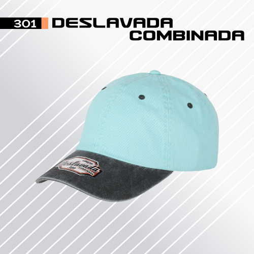 GORRA DKPS DESLAVADA COLOR MENTA NEGRO