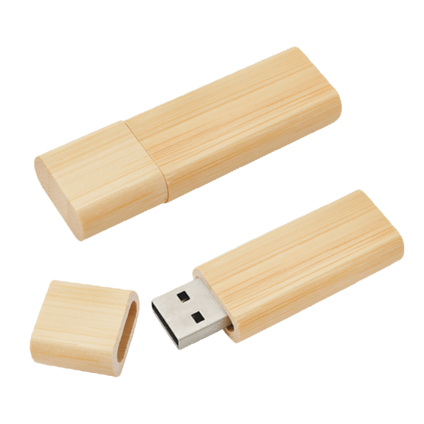 MEMORIA USB BAMBU (ECOLOGICA ) DE 32 GB CON TAPA