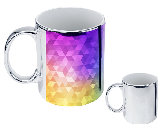 TAZA DE SUBLIMACION TAMPA PLATA METALIZADO
