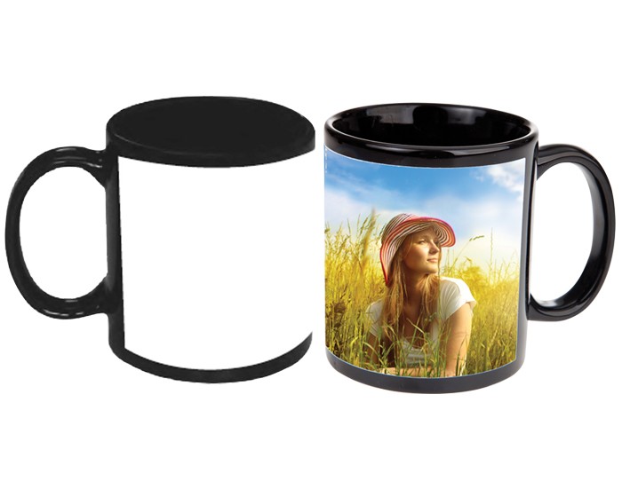 TAZA VENUS NEGRA (CUADRO BLANCO PARA SUBLIMAR)