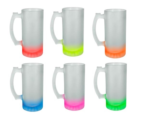 TARRO CERVECERO FROZEN COLORS 16 OZ PARA SUBLIMAR