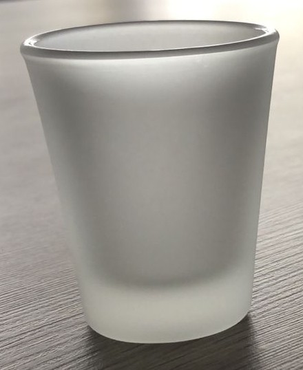 VASO TEQUILERO 2.5 OZ SATINADO PARA SUBLIMAR