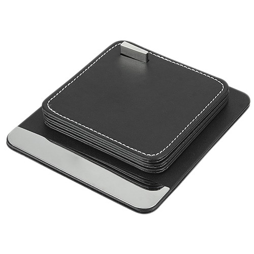 SET DE PORTAVASOS PREMIUM NEGRO