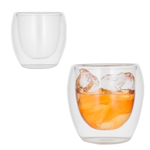 TAZA BRANDY DE VIDRIO CON DOBLE PARED